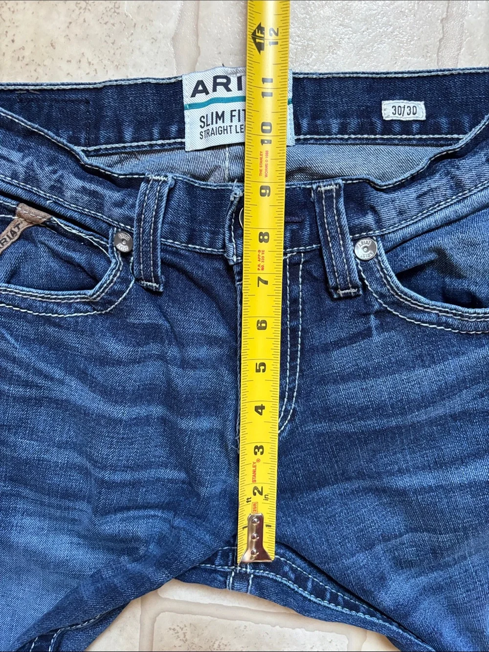 Ariat M7 Silverton Coltrane Slim Fit Straight Leg Jeans Mens 30x30 Dark Denim